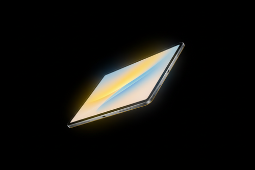 iPad 10e génération en jaune sur fond noir