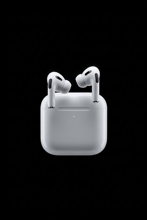 AirPods Pro 2 avec boitier MagSafe sur fond noir